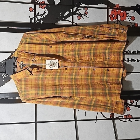 Toad&Co‎ Plaid Autumn Button Shirt Size Small NWT - Picture 1 of 8